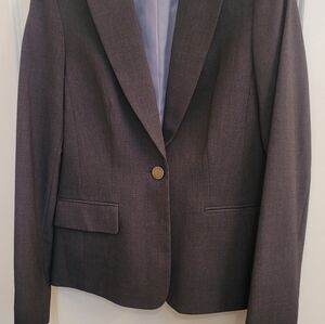 Calvin Klein Charcoal Gray Blazer Apparel - Trousers To Match Also For Sale